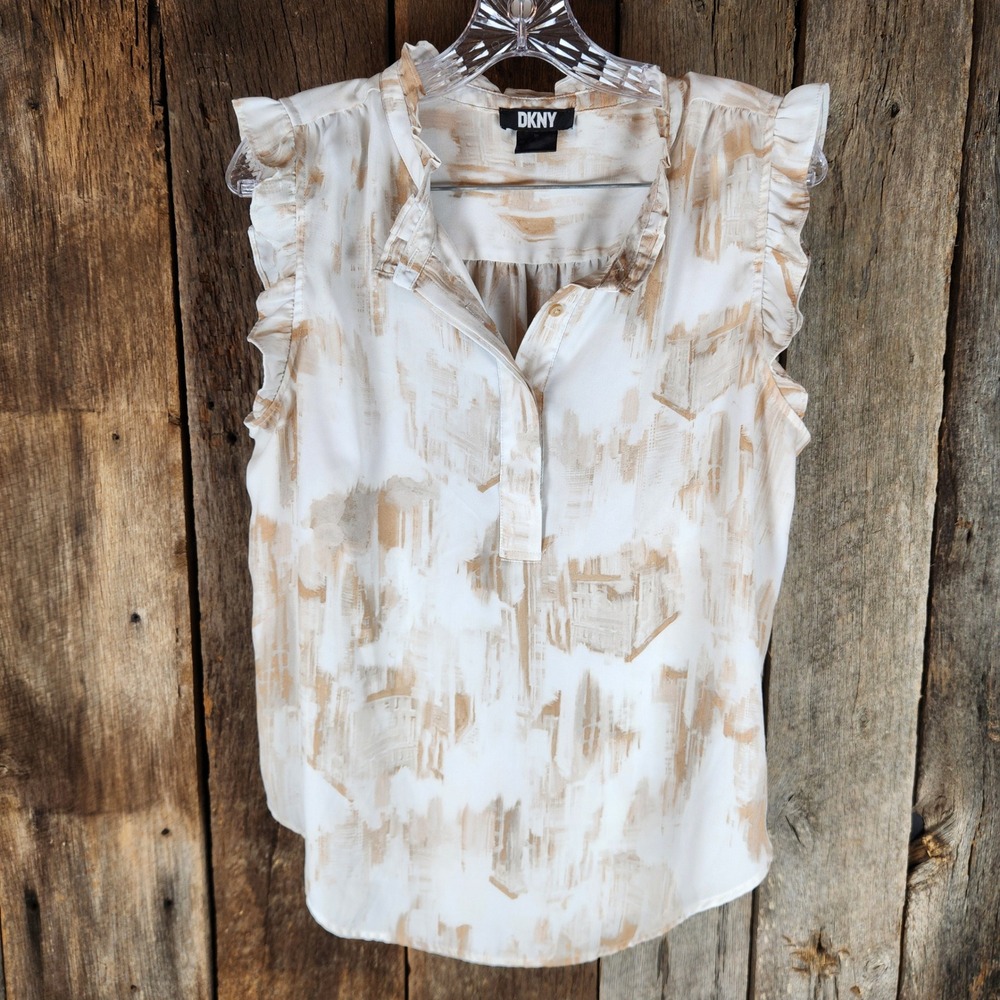 DKNY Sleeveless Blouse Large